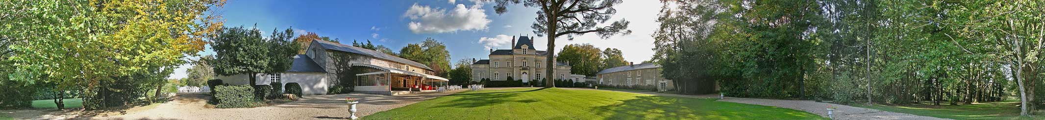 photo panoramique de la cour intérieure